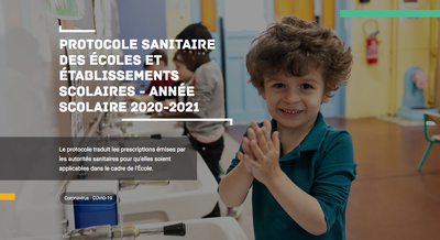 Protocole sanitaire des écoles et établissements scolaires